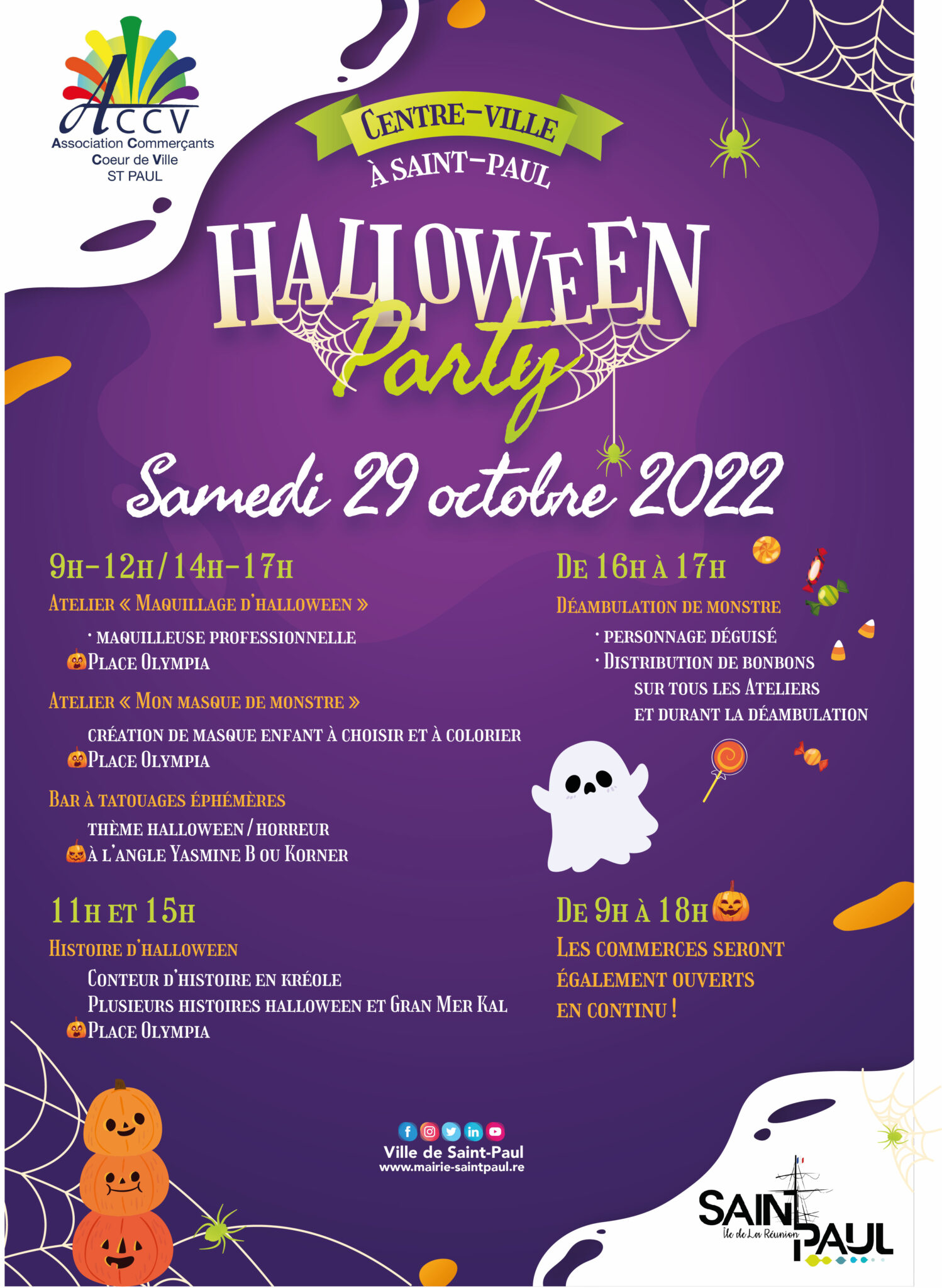 Halloween party à SaintPaul ! Ville de SaintPaul