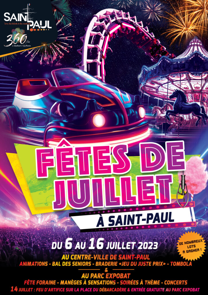 Les F Tes De Juillet Saint Paul Ville De Saint Paul   Affiche Fete De Juillet 2023 Modif 13 724x1024 